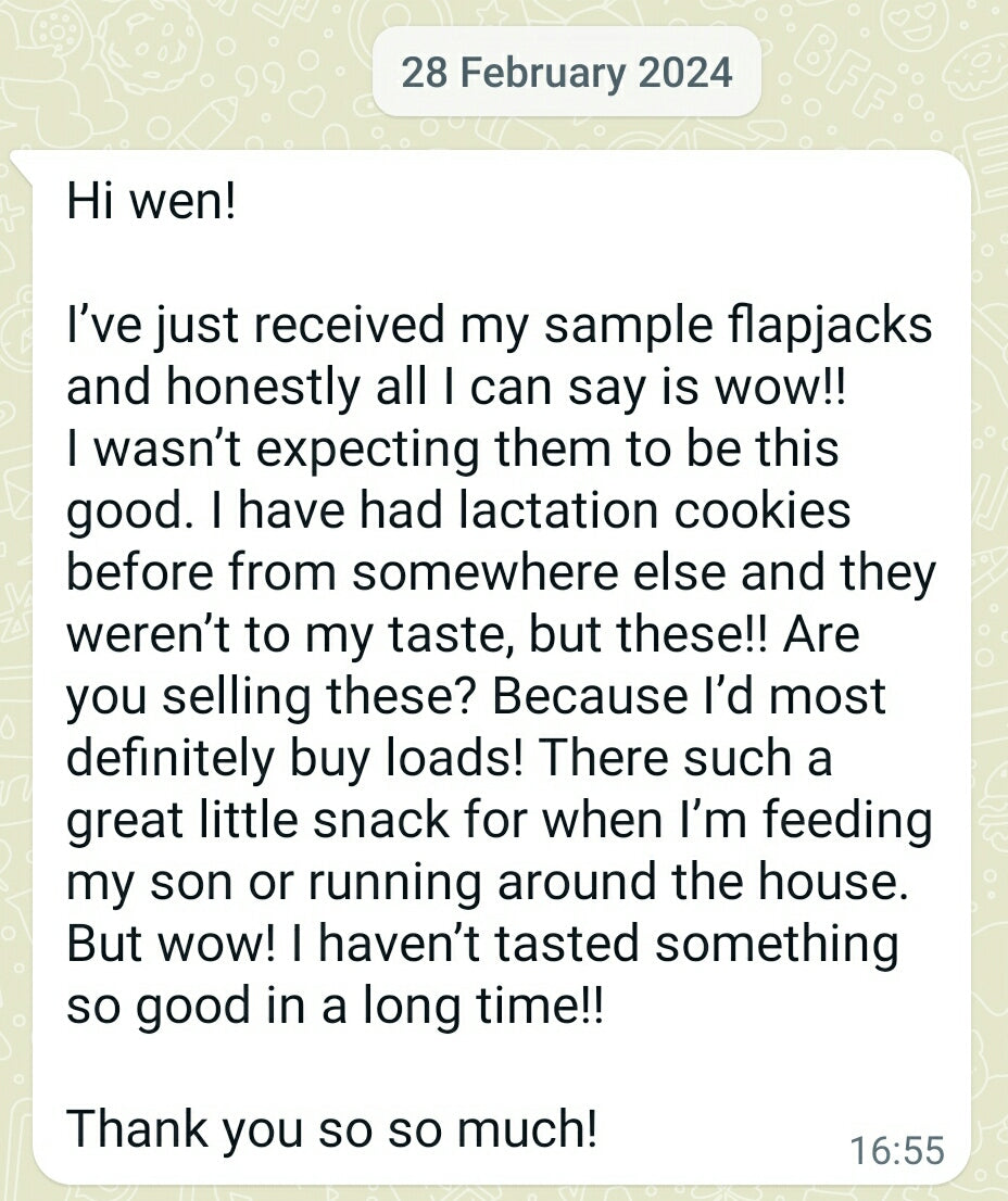 *BOOSTER SNACKS - Lactation Flapjacks - GOING NUTS (different sizes). FREE DELIVERY